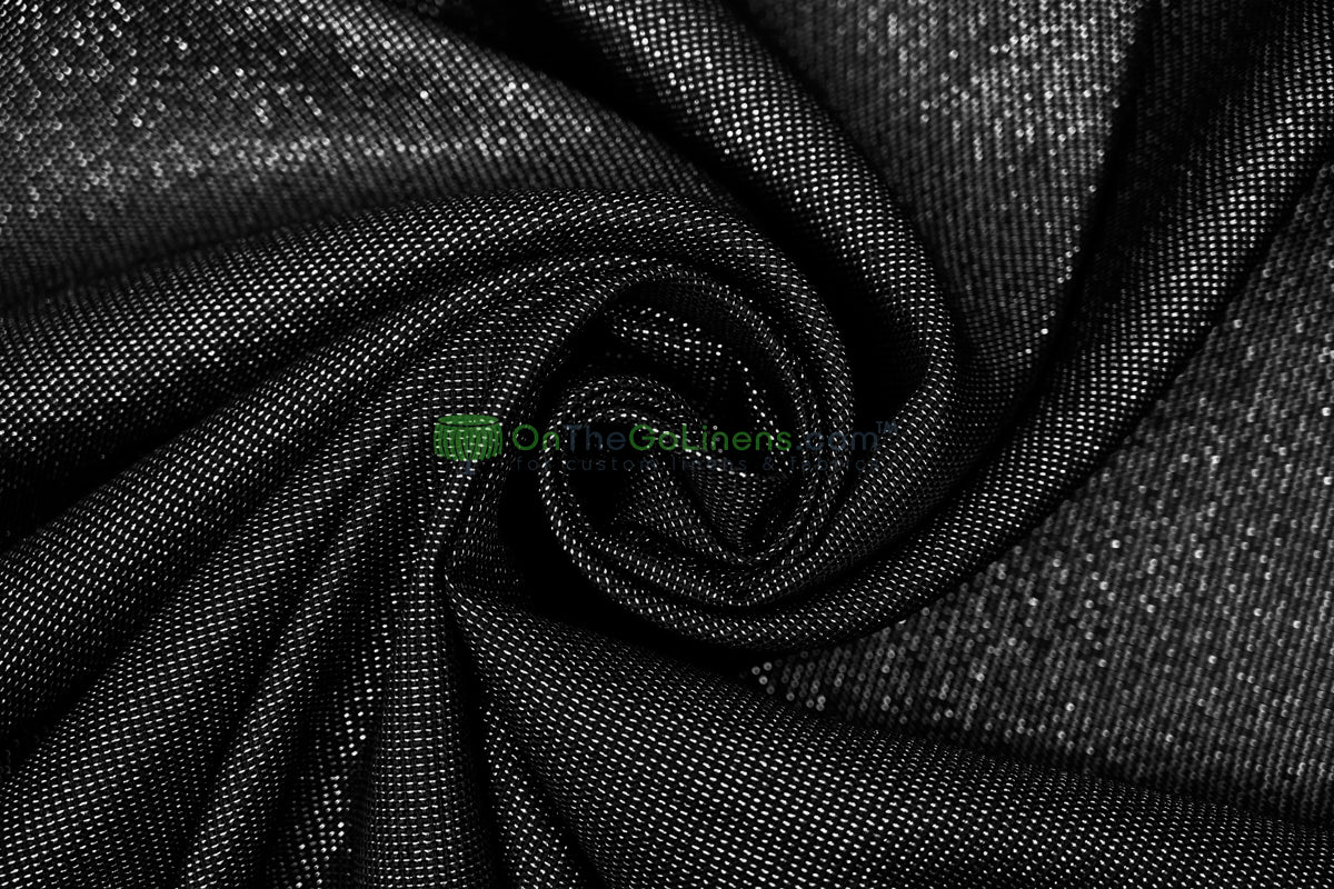 Metallic Vintage Linen Fabric by the Yard | Metallic Burlap Fabric | 60" Wide | 100% Polyester |