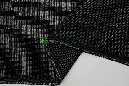 Metallic Vintage Linen Fabric by the Yard | Metallic Burlap Fabric | 60" Wide | 100% Polyester |