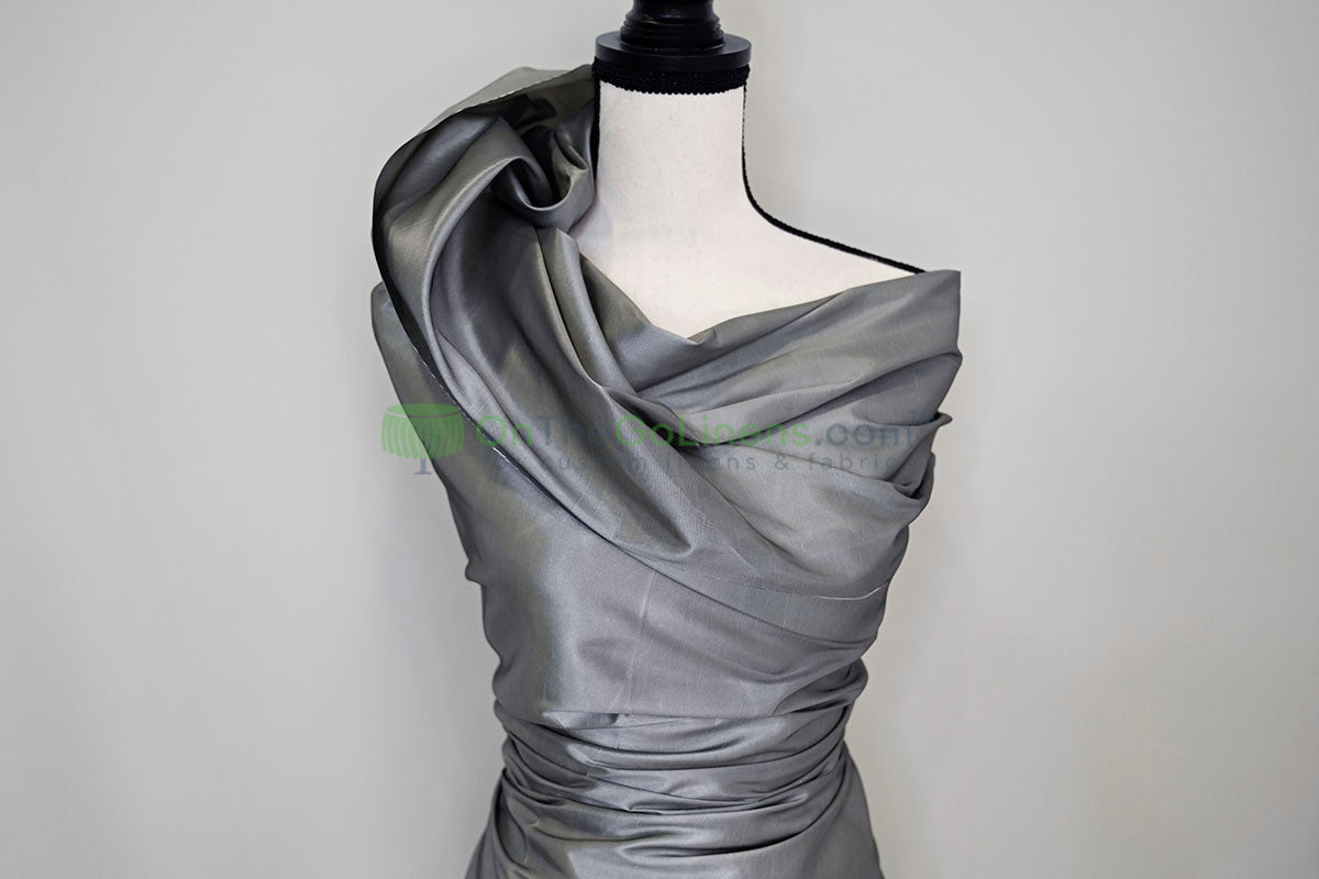 Taffeta Fabric by the Yard | Non Stretch Taffeta | 60" Wide | 75 Colors Available | Wholesale Bolt Available |