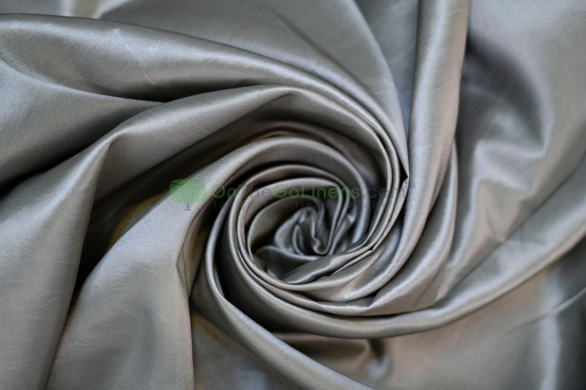 Taffeta Fabric by the Yard | Non Stretch Taffeta | 60" Wide | 75 Colors Available | Wholesale Bolt Available |