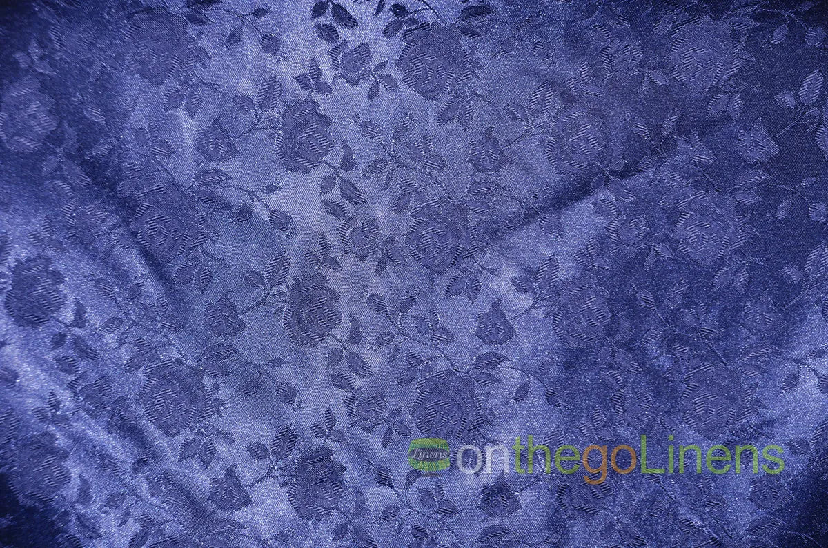 Floral Jacquard Satin Fabric by the Yard | Isabella Floral Jacquard | 60 Wide | Rose Jacquard Satin Fabric |