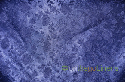 Floral Jacquard Satin Fabric by the Yard | Isabella Floral Jacquard | 60 Wide | Rose Jacquard Satin Fabric |