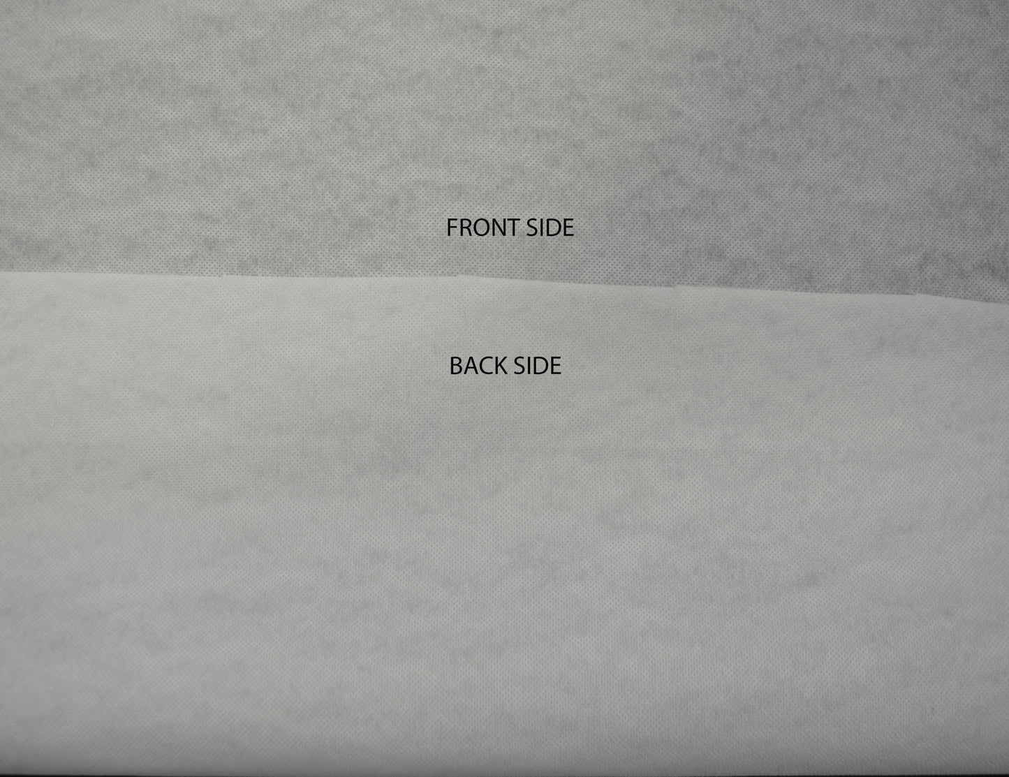 Paper Non Woven Fusing Fabric by the Yard | White and Black | 60" Wide | 85 GSM | Iron On Fusible Interfacing |
