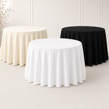132 inch round polyester tablecloths