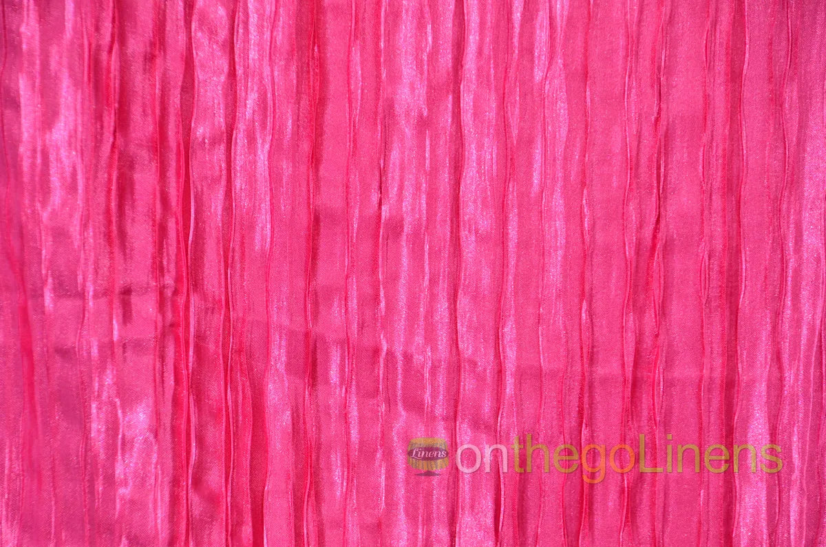 Italian Crush Satin Table Linens | Multiple Colors | 100% Polyester |