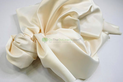 Lamour Satin Tablecloths | 100% Polyester Semi Dull Heavy Satin Table Linens