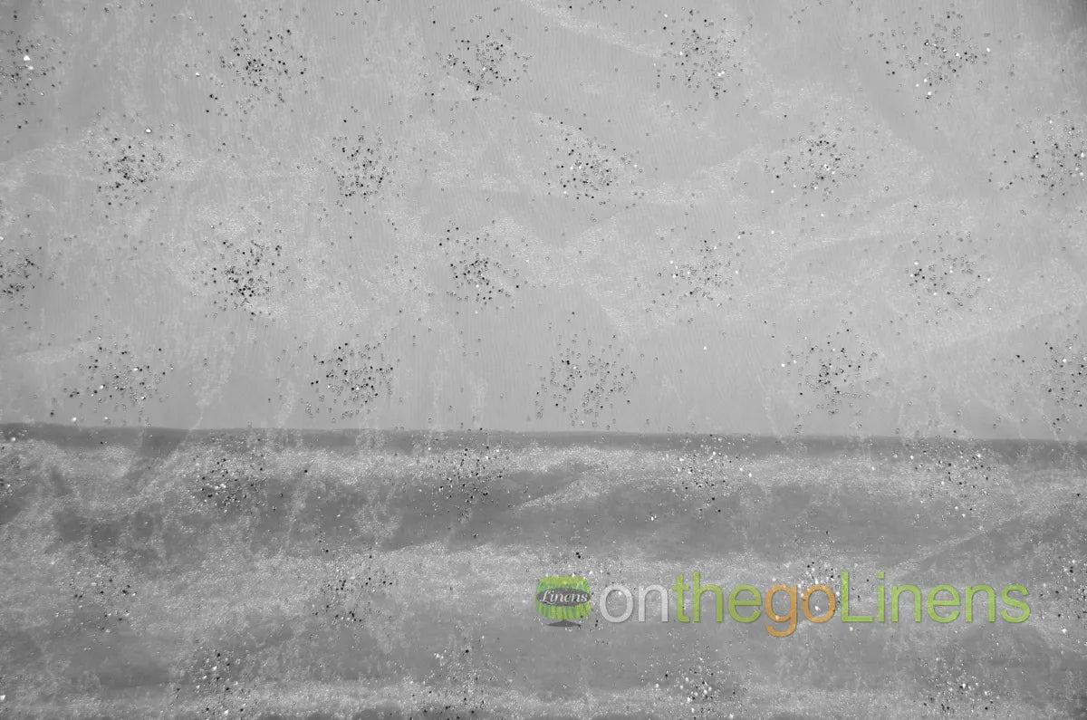 Silver Sparkle Organza
