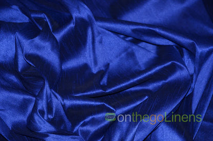 Faux Dupioni Silk Fabric | Imitation Dupioni Silk Fabric by the Yard | 54" Wide | 100% Polyester |