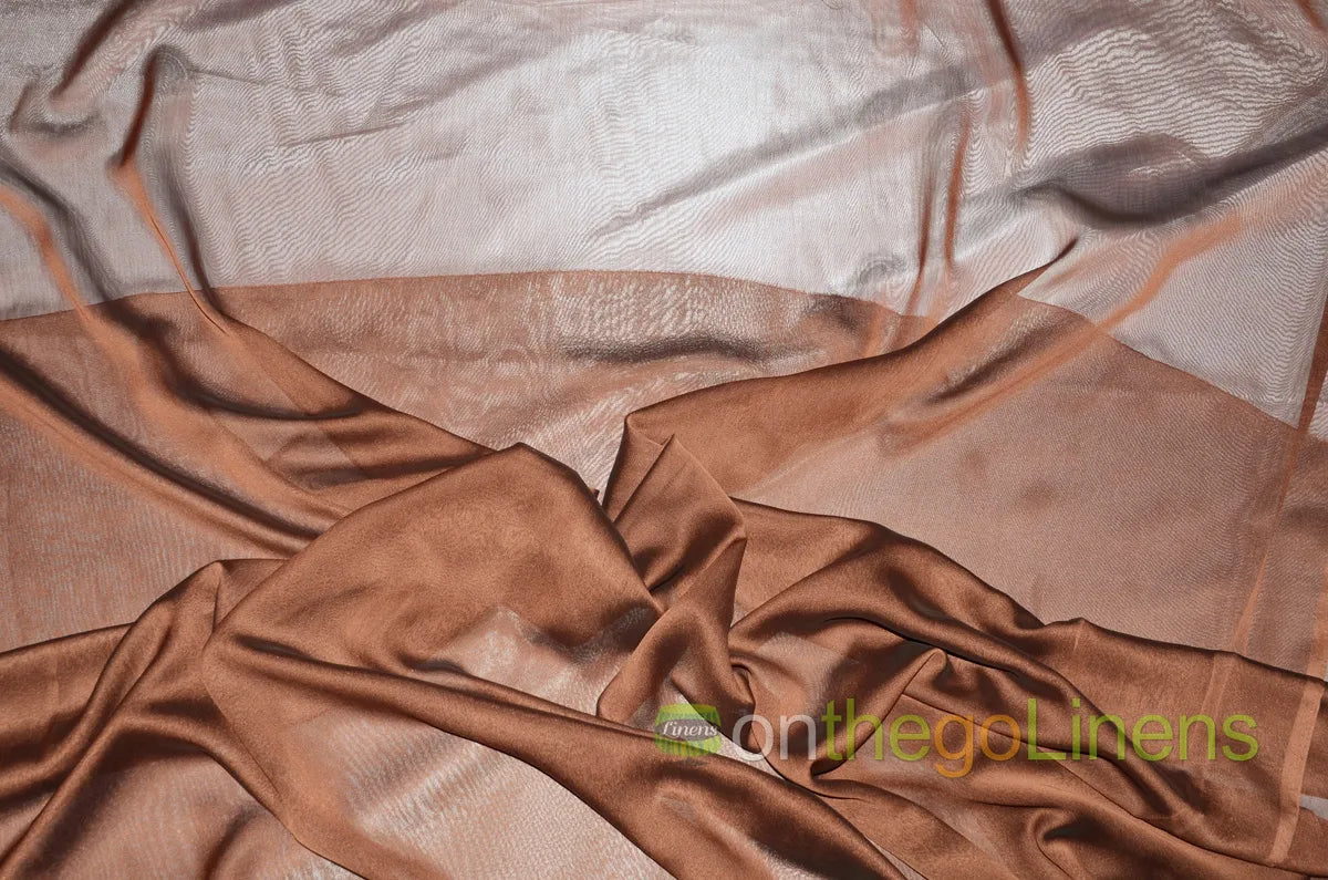 Copper Two Tone Chiffon