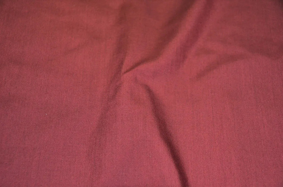 Burgundy Poly Cotton Broadcloth