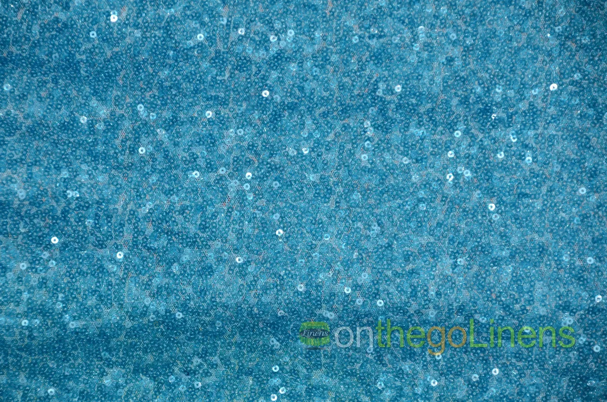 Turquoise Glitz Mesh Sequins