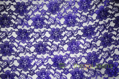 Purple Raschel Lace
