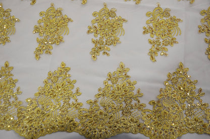 Camilla Embroidery Fabric by the Yard | Lace Embroidery | Multiple Colors |