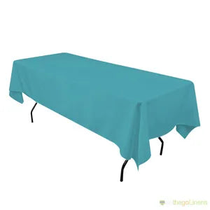 Turquoise Banquet Polyester Tablecloth