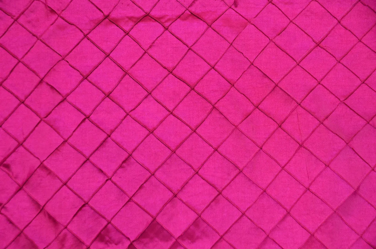 Pintuck 2x2 Fabric by the Yard | Diamond Taffeta Fabric | 52" wide | Multiple Colors |