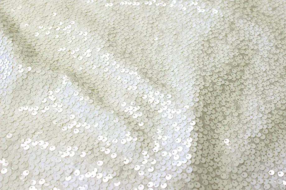 Ivory Taffeta Sequins