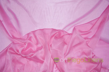 Bubble Gum Two Tone Chiffon