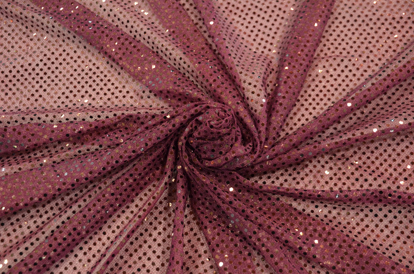 Burgundy Confetti Dot Sequins