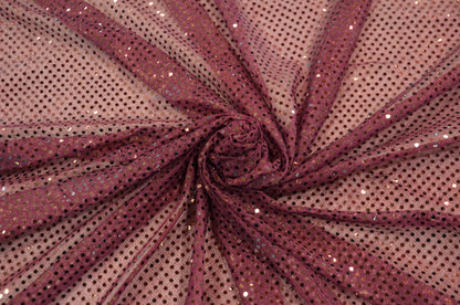 Burgundy Confetti Dot Sequins