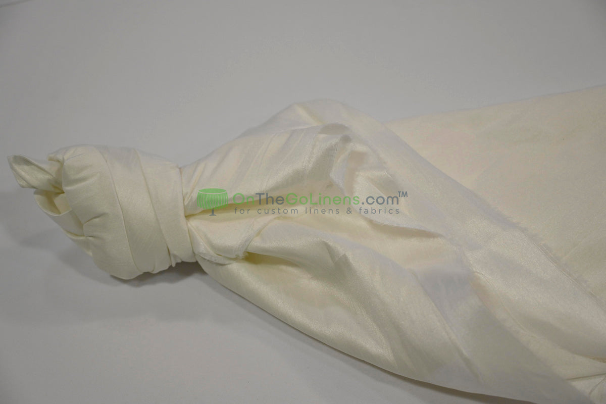 Faux Dupioni Silk Fabric | Imitation Dupioni Silk Fabric by the Yard | 54" Wide | 100% Polyester |