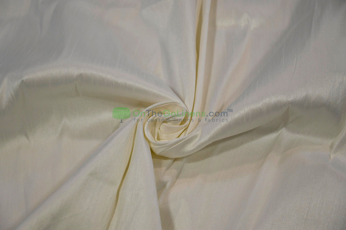 Faux Dupioni Silk Fabric | Imitation Dupioni Silk Fabric by the Yard | 54" Wide | 100% Polyester |