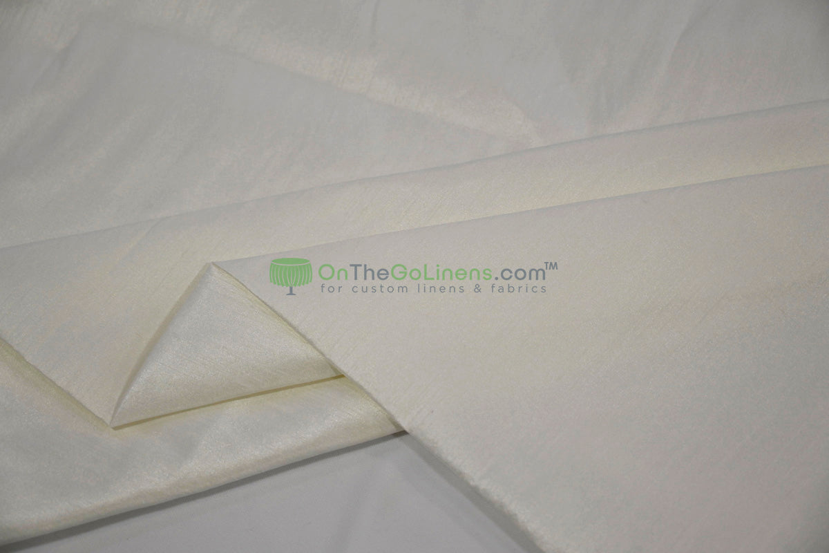 Faux Dupioni Silk Fabric | Imitation Dupioni Silk Fabric by the Yard | 54" Wide | 100% Polyester |