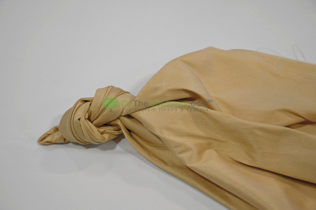 Faux Dupioni Silk Fabric | Imitation Dupioni Silk Fabric by the Yard | 54" Wide | 100% Polyester |
