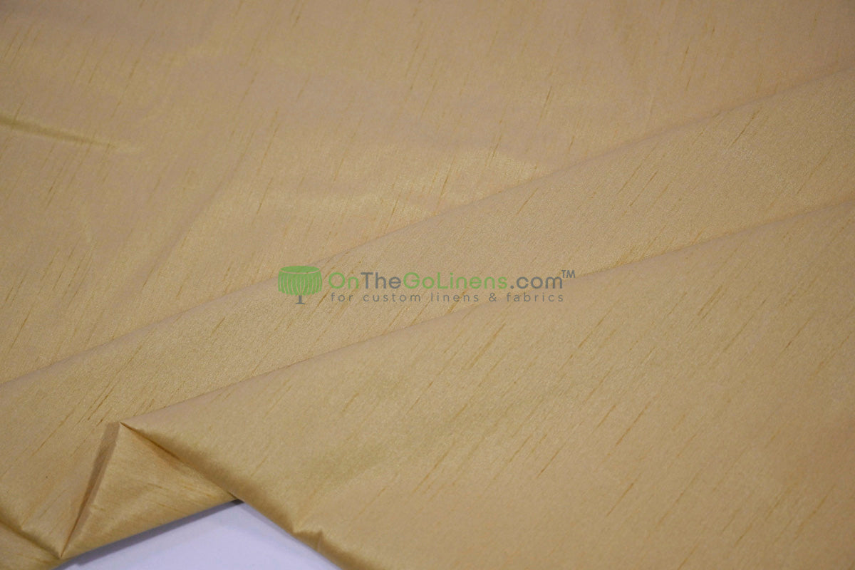 Faux Dupioni Silk Fabric | Imitation Dupioni Silk Fabric by the Yard | 54" Wide | 100% Polyester |