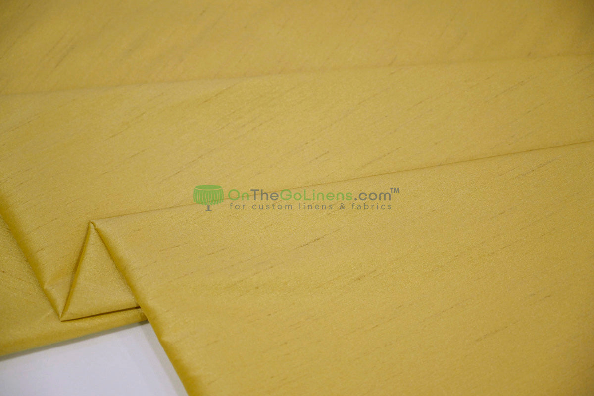 Faux Dupioni Silk Fabric | Imitation Dupioni Silk Fabric by the Yard | 54" Wide | 100% Polyester |