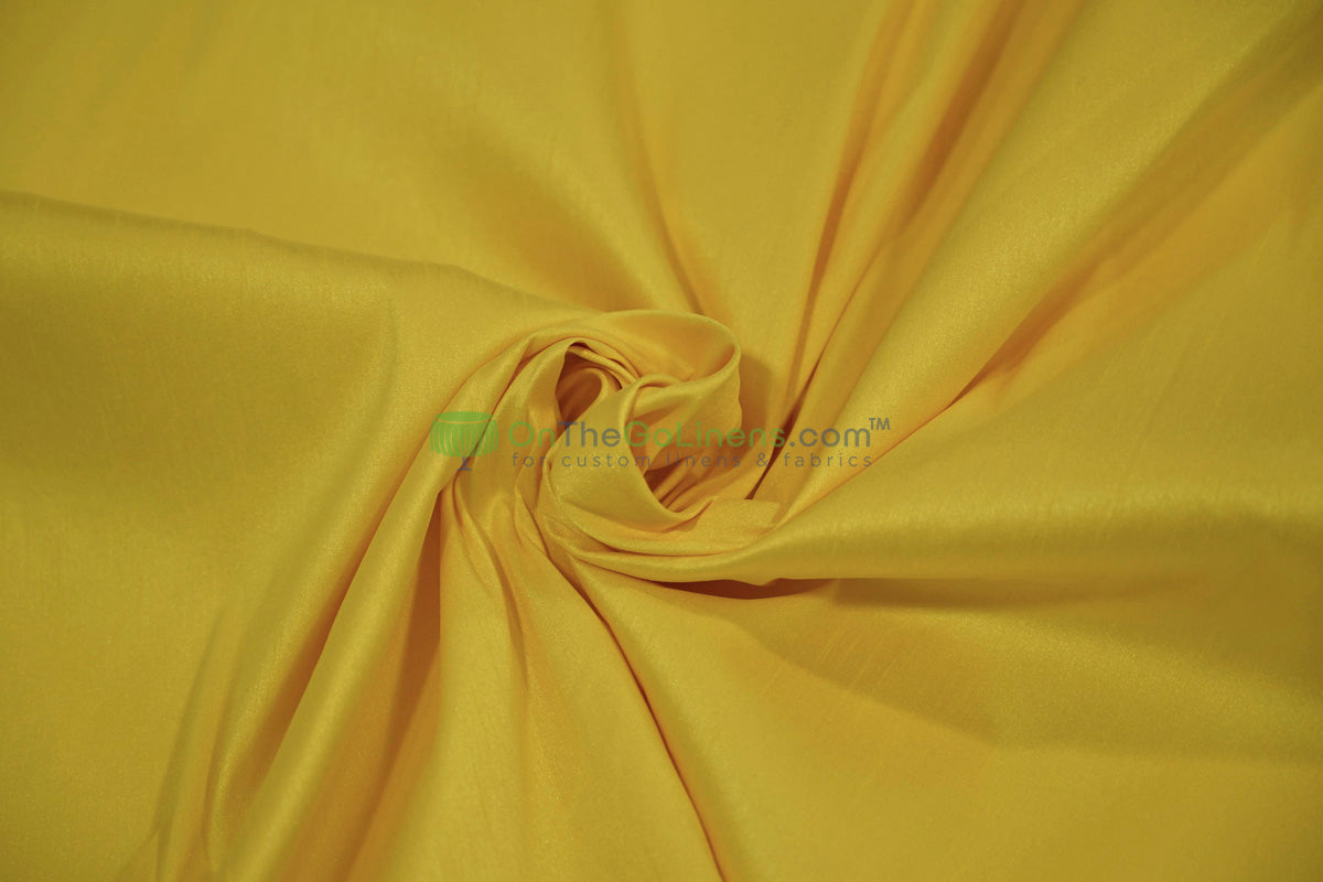 Faux Dupioni Silk Fabric | Imitation Dupioni Silk Fabric by the Yard | 54" Wide | 100% Polyester |