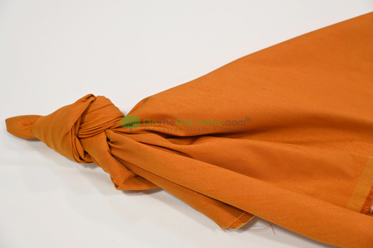 Faux Dupioni Silk Fabric | Imitation Dupioni Silk Fabric by the Yard | 54" Wide | 100% Polyester |