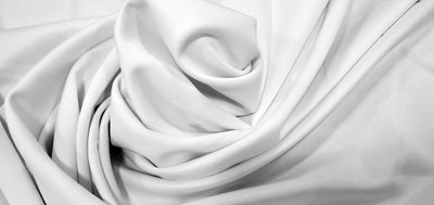 White Double Knit Techno Scuba Fabric for Sublimation | Techno Scuba Fabric | 60" Wide | 240gsm | 95% Polyester 5% Spandex |