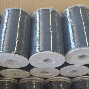 1/8 Inch Elastic Braided | 220 Yard Spool | White and Black |