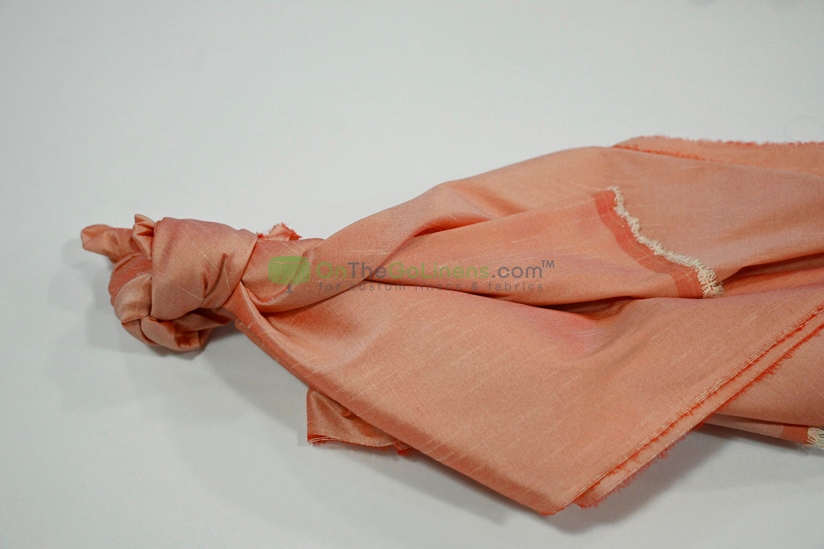 Faux Dupioni Silk Fabric | Imitation Dupioni Silk Fabric by the Yard | 54" Wide | 100% Polyester |