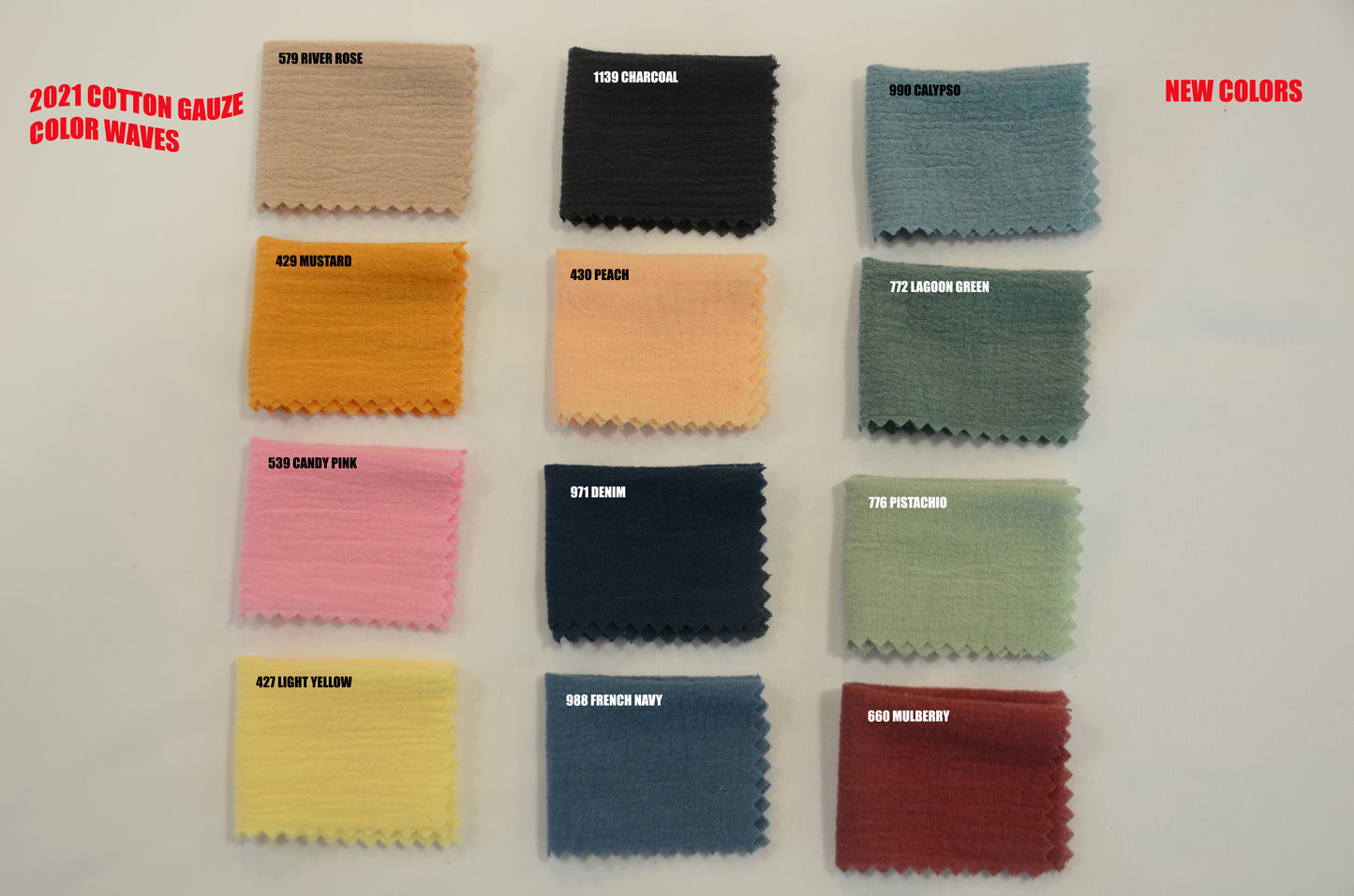 100% Cotton Gauze Napkins | 20" x 20" Hem Edge | 100% Muslin Napkins | Multiple Colors |