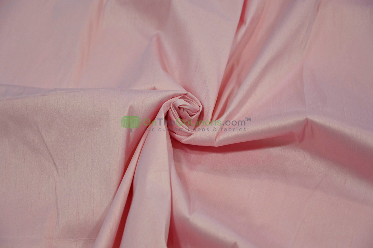 Faux Dupioni Silk Fabric | Imitation Dupioni Silk Fabric by the Yard | 54" Wide | 100% Polyester |