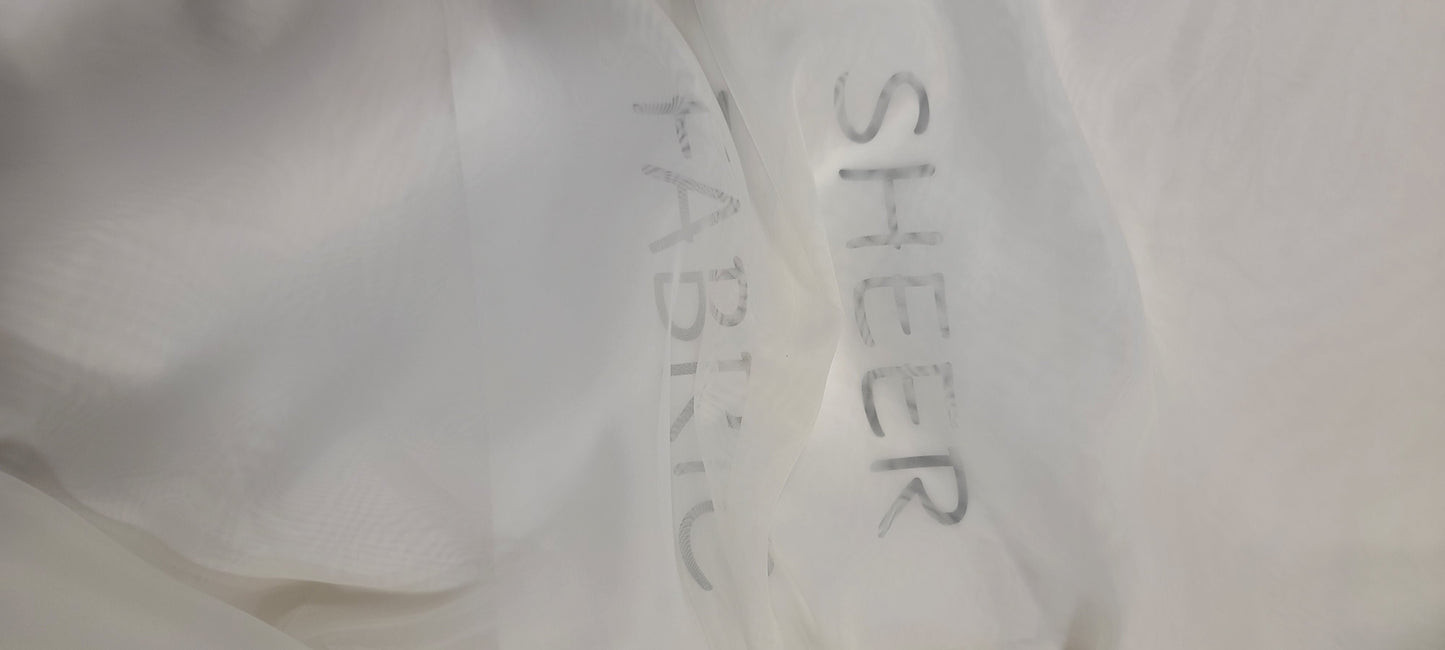 IFR Sheer Voile Fabric | Sold by the Yard & Wholesale Bolt | 120" Wide | 100% Polyester |