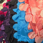 Petal Taffeta Fabric by the Yard | Round Hanging Petal Taffeta Fabric |