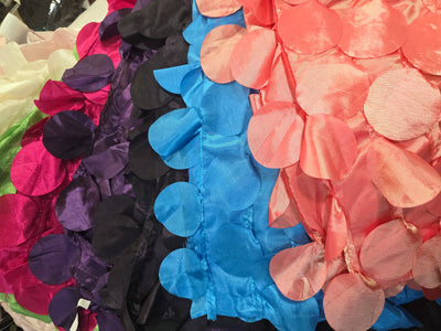 Petal Taffeta Fabric by the Yard | Round Hanging Petal Taffeta Fabric |