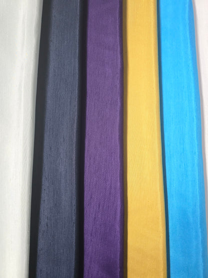 Shantung Satin Fabric by the Yard & Bolt | Reversible Silk Satin Fabric | 100% Polyester | 60" Wide | Multiple Colors |