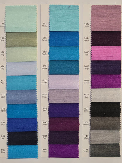 Shantung Satin Fabric by the Yard & Bolt | Reversible Silk Satin Fabric | 100% Polyester | 60" Wide | Multiple Colors |