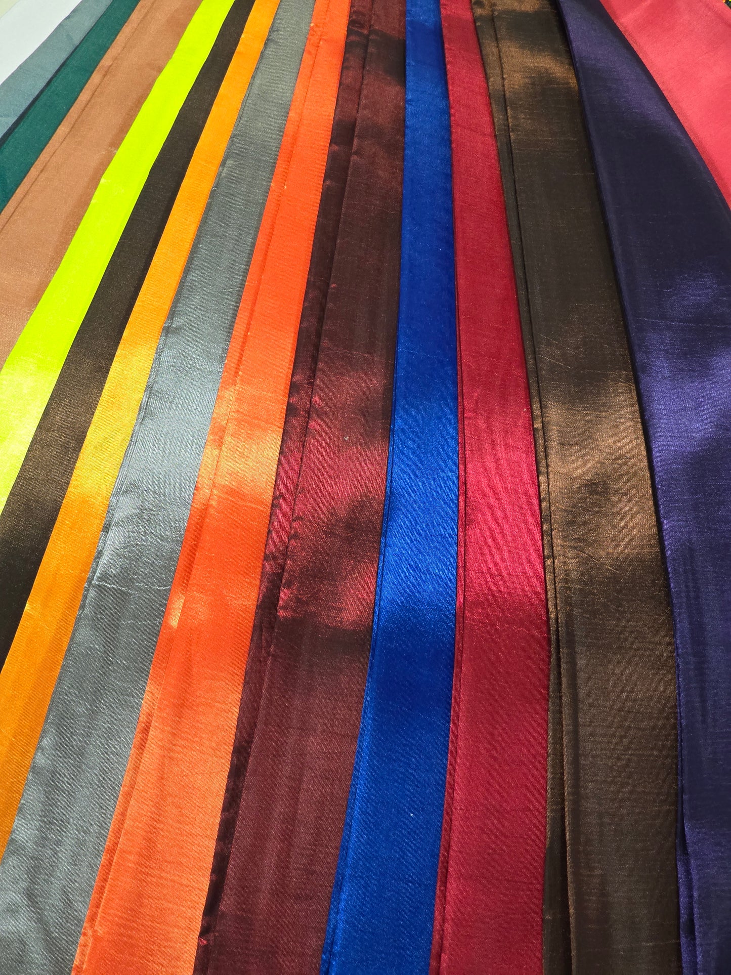 Taffeta Event Drapery Panels | Non Stretch Taffeta Curtains for Events & Decor | 75 Colors Available |