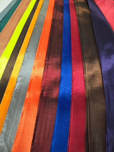 Taffeta Fabric by the Yard | Non Stretch Taffeta | 60" Wide | 75 Colors Available | Wholesale Bolt Available |