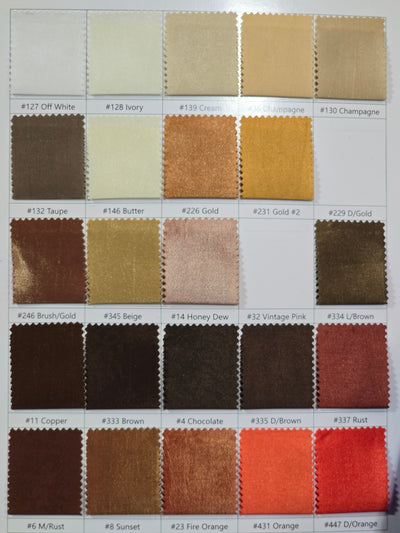 Taffeta Table Runners | Non Stretch Taffeta Table Runner | 75 Colors Available |