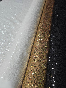 Taffeta Sequins Fabric by the Yard | Sequins Taffeta Fabric in Multiple Colors | 54" Wide |