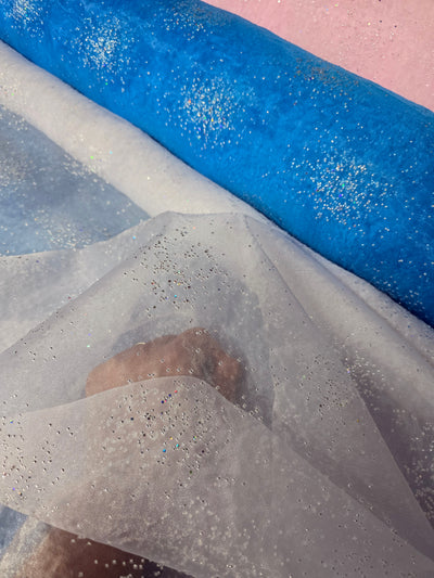 Sparkle Organza Chair Sash | Size 8 x 108 | Organza Chair Sash with Diamond Beads |