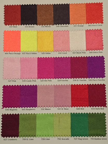 Stretch Charmeuse Fabric by the Yard | Silky Soft Stretch Satin Fabric | 4% Spandex | Multiple Colors |