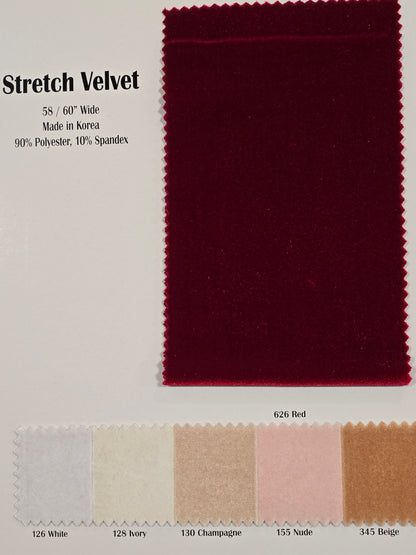 Stretch Velvet Event Drapery Panels | Soft and Smooth Spandex Velvet Curtains | Multiple Colors |