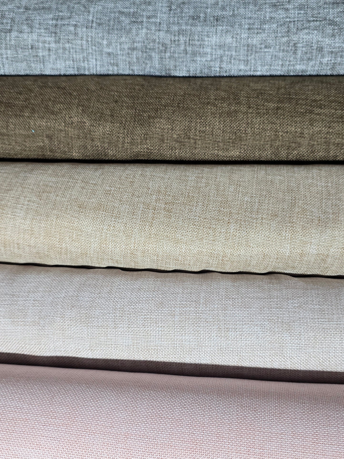 Vintage Linen Event Drapery Panels | Imitation Burlap Curtains | Washable 100% Polyester Burlap |