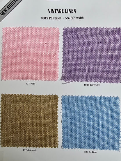 Vintage Linen Event Drapery Panels | Imitation Burlap Curtains | Washable 100% Polyester Burlap |